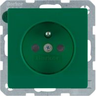 6768766013 - Soc. out. earthing pin, enhncd contact prot., Q.x, green velvety