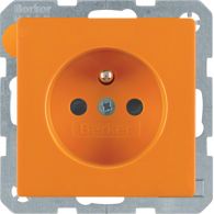 6768766014 - Soc. out. earthing pin, enhncd contact prot., Q.x, orange velvety