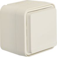 47633502 - SCHUKO soc.out. hinged cover surf.-mtd, enhncd contact prot.,W.1,p.white m.plas.