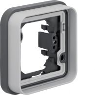 13283505 - Frame 1gang for flush-mounted installation, with sealing,  W.1, light grey