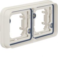 13293502 - Frame 2gang horizontal for flush-mounted installation, with sealing, W.1, p-w