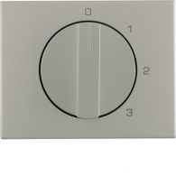 10877104 - Centre plate rot. knob f. 3-step switch, neut. pos., K.5, steel, matt finish
