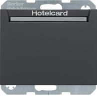 16417116 - Relay switch centre plate for hotel card, K.1, ant., matt