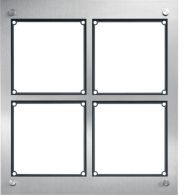 REM105X - Modesta Frame 4/2 with housing flush-mounted stainless steel matt