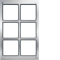 REM106X - Modesta Frame 6/2 with housing flush-mounted stainless steel matt