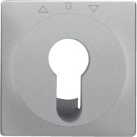 15066084 - Centre pl. f. key switch/key push-button f. blinds, Q.x, alu velvety, lacq.
