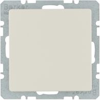 10096082 - Blind plug with centre plate, Q.1/Q.3/Q.7, white velvety