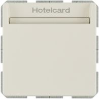 16406092 - Relay switch with centre plate for hotel card, Q.1/Q.3/Q.7, white velvety