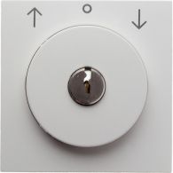 10818989 - Cen.plate lock+push lock funct. f.switch f.blinds,key can be rmvd,S1/B3/7