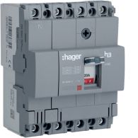 HHA021Z - Moulded Case Circuit Breaker h3 x160 TM FIX 4P4D  20A 25kA CTC
