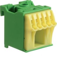 KN06E - QuickConnect Blok samozacisków ochronny, zielony, 1x16+5x4mm2, szer. 30mm