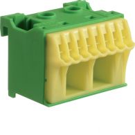 KN10E - QuickConnect Blok samozacisków ochronny, zielony, 2x16+8x4mm2, szer. 45mm