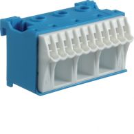 KN14N - QuickConnect Blok samozacisków neutralny, niebieski, 3x16 +11x4mm2, szer. 60mm