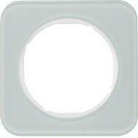 10112109 - R.1 Ramka 1-krotna, szkło, biały