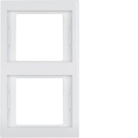 13237009 - K.1 Ramka 2-krotna pionowa, biały, połysk