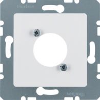 141209 - B.Kwadrat Płytka czołowa do gniazd XLR, biały, połysk