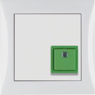 52018989 - B.Kwadrat/S.1 System przywoławczy Przycisk anulowania z ramką, biały połysk