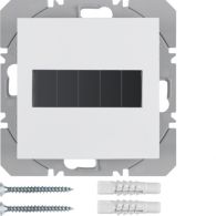 85655189 - B.X/S.1 KNX RF przycisk 1-kr płaski z baterią słoneczną, biały