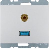 3315397003 - Toma USB / audio 3,5 mm., K.5, aluminio
