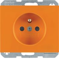 6765097014 - K.1 Gniazdo z uz. i LED kontrolną z podwyż. ochr. st., pomarańczowy