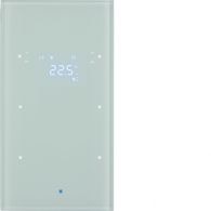 75642030 - KNX TS Sensor dotykowy 2-kr z reg. temp., szkło, białe