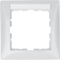 10118919 - B.Kwadrat Ramka 1-krotna z polem opisowym, biały, połysk