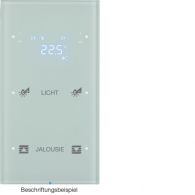75642150 - R.3 Sensor dotykowy 2-krotny z reg. temp. konfigurowalny, szkło, biały