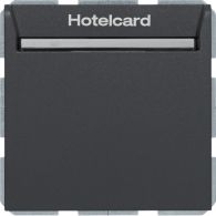 16409906 - B.Kwadrat/B.3/B.7 Łącznik przekaźnikowy na kartę hotelową, antracyt, mat