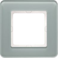 10116079 - Q.7 Ramka 1-krotna, szkło, biały