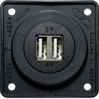 926022503 - Integro 12V Gniazdo USB ładowania A+A 5A; czarny mat (10x)