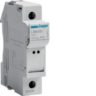 LSN401 - Modułowa podstawa bezpiecznikowa 1P wkł.bezp.cyl.L32 8X32mm, 25A 400VAC