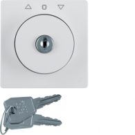 1082190900 - B.x Płytka czołowa z zamkiem do łącznika żaluzjowego na klucz, biały