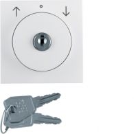 1082898900 - B.Kwadrat Płytka czołowa z zamkiem do łącznika żal. na klucz biały połysk
