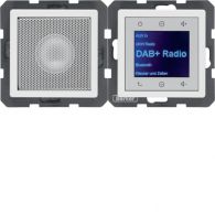 29806089 - Q.x Radio Touch DAB+ z głośnikiem biały aksamit