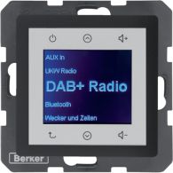 30846086 - Q.x Radio Touch DAB+, Bluetooth antracyt aksamit