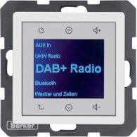 30846089 - Q.x Radio Touch DAB+, Bluetooth biały aksamit