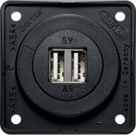 926022505 - Integro 12V Gniazdo USB ładowania A+A 5A; antracyt mat (10x)