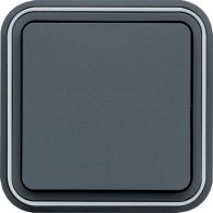 WNE001 - cubyko encastrada - Comutador de escada, cinzento