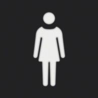 19058002 - Etiq. sinaliz. LED quadrado “mulher”