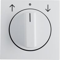 10801909 - Centre plate rot. knob f.rot. switch f.blinds,S.1/B.3/B.7, p.white matt plastic