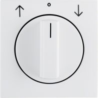 10808989 - Centre plate rot. knob for rot. switch for blinds, S.1/B.3/B.7, p. white glossy