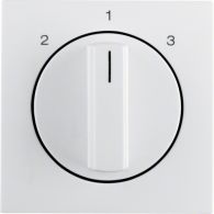 10848989 - Centre plate rot. knob for 3-step switch, S.1/B.3/B.7, p. white glossy