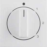 10961909 - Centre plate rot. knob f.3-step switch, neut. pos.,S.1/B.3/B.7, p.white m. plas.