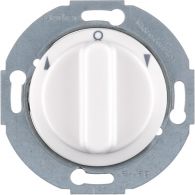 3811 - çevirmeli geçişli panjur 1 kutuplu çevirmeli buton, 1930/Glass, beyaz gl.
