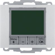 20447103 - Thermostat, NO contact, centre plate, time-controlled, K.5, al., matt, lacq.