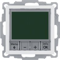 20448989 - Thermostat, NO contact, centre plate, time-controlled, S.1/B.3/B.7, p.white gl.