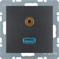 3315391606 - USB/3,5mm ses vb. priz, B.3/B.7, ant. mat