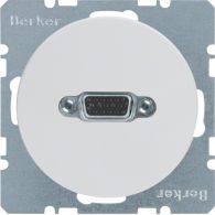 3315412089 - VGA priz, vidalı terminalleri, R.1/R.3, parlak beyaz