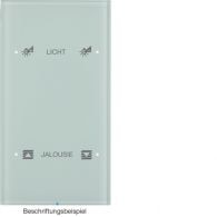 75142150 - Touch sensor, 2&#039;li, Integro Bus bağl.KNX- R.3, cam beyaz