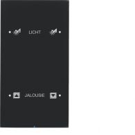 75142155 - Touch sensor, 2&#039;li, Integro Bus bağl.KNX- R.3, siyah cam